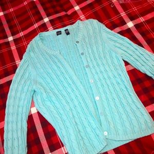 Women’s Gap 3/4 sleeve sweater, cable knit design